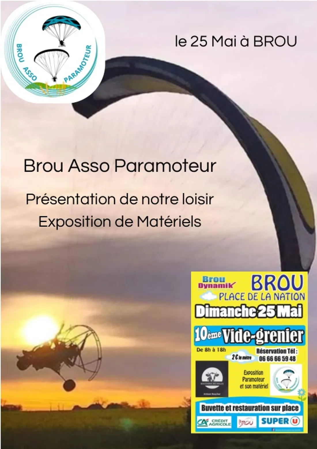 BROU - Présentation de Brou Asso Paramoteur