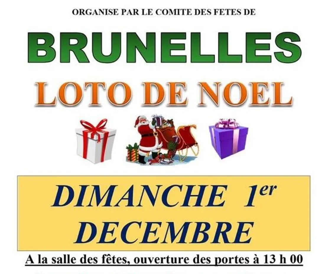 BRUNELLES - Loto du comité des fêtes