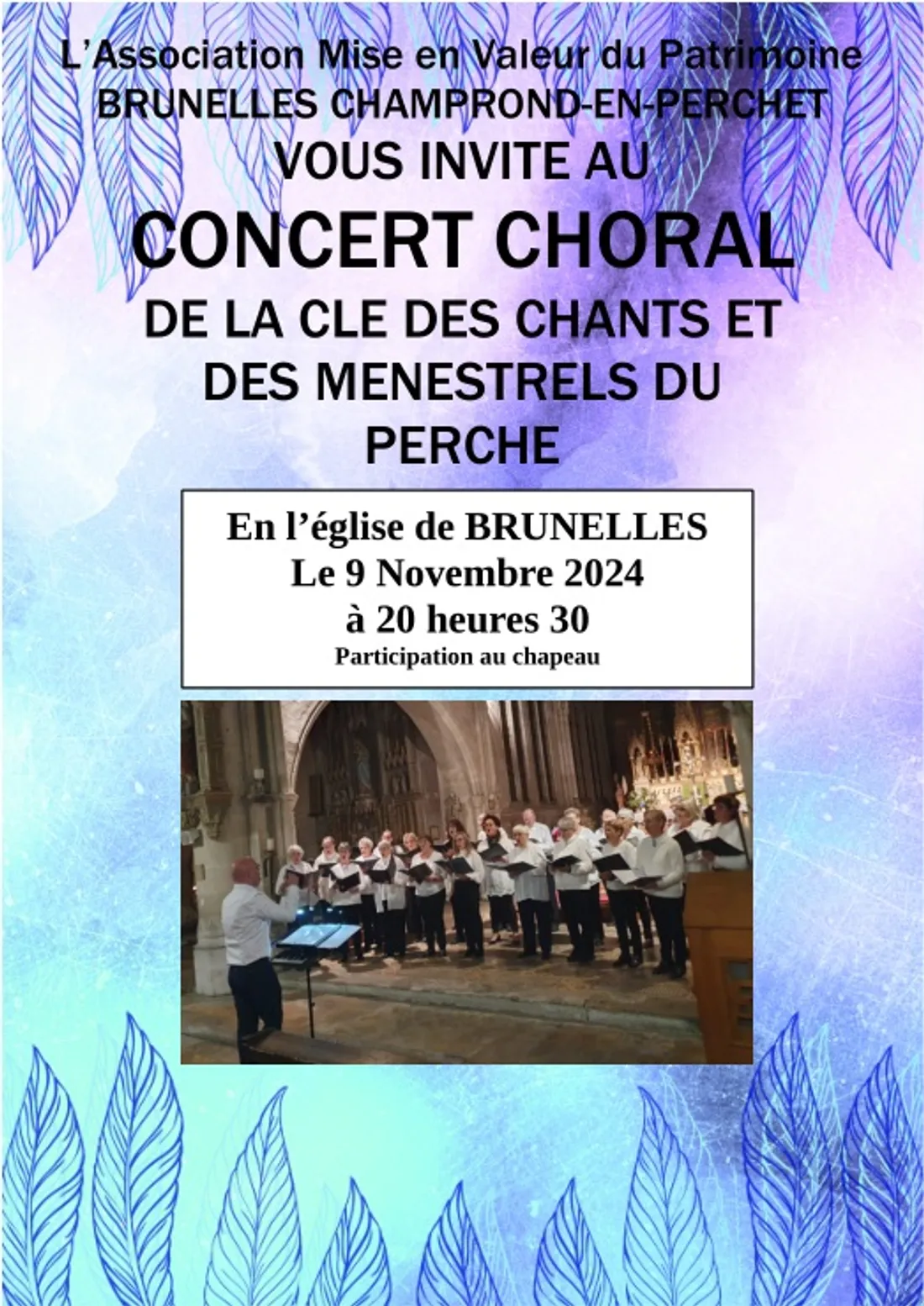 BRUNELLES - Concert de la Clé des Chants et des Ménestrels du Perche