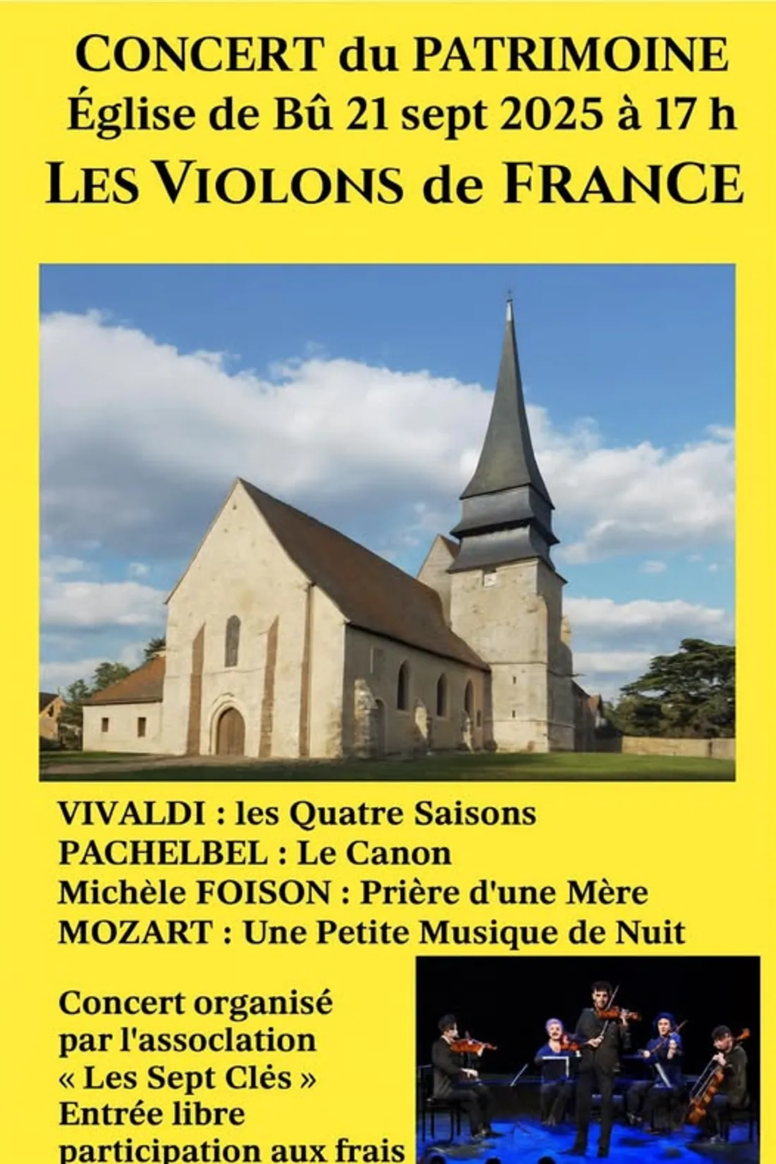 BÛ - Concert du patrimoine : les Violons de France