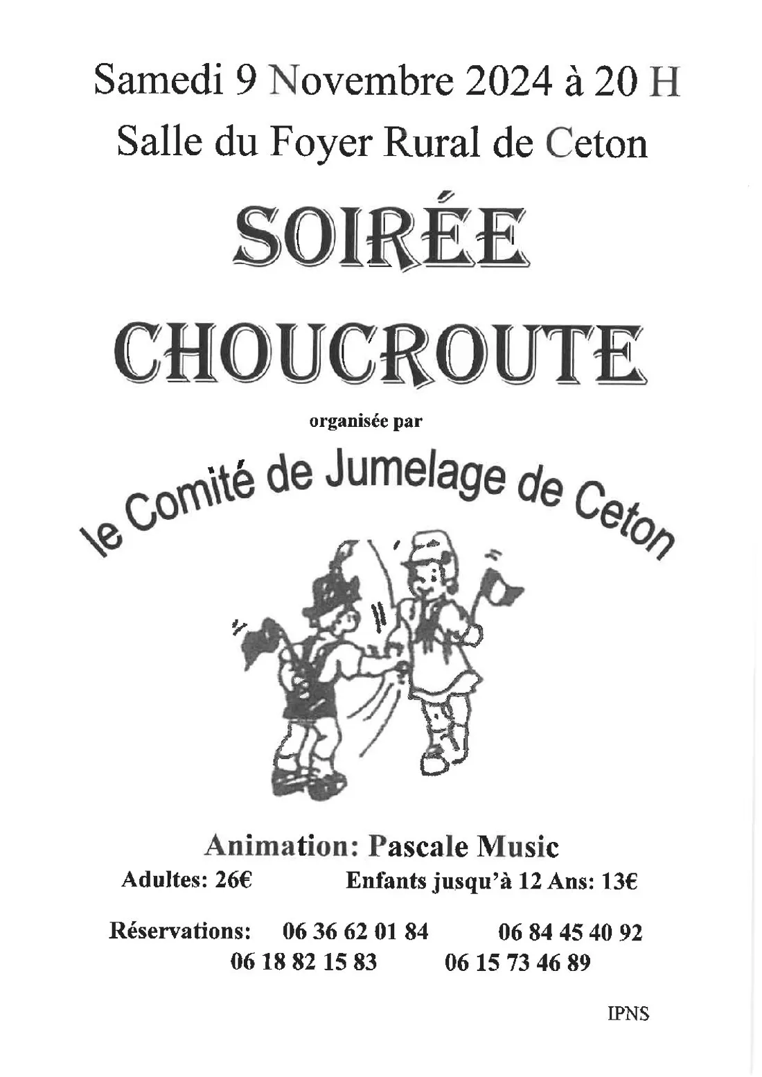 CETON (61) - Choucroute dansante du comité de jumelage