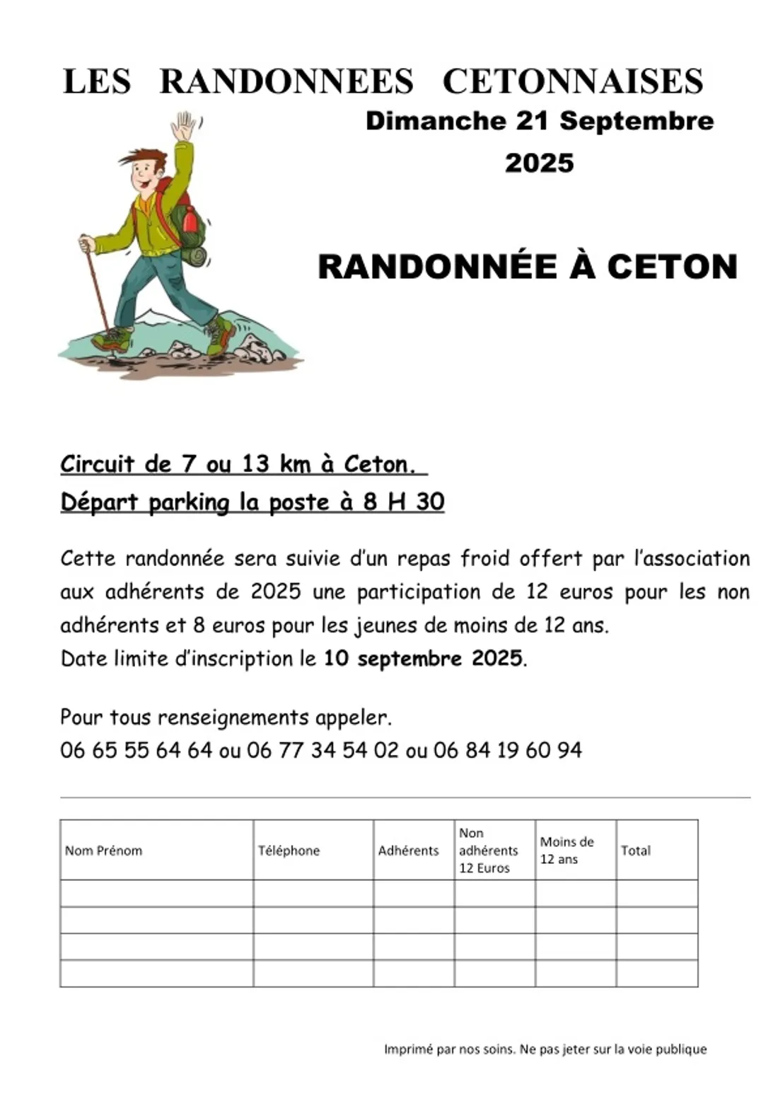 CETON (61) - Randonnée pédestre des Randonnées Cetonnaises
