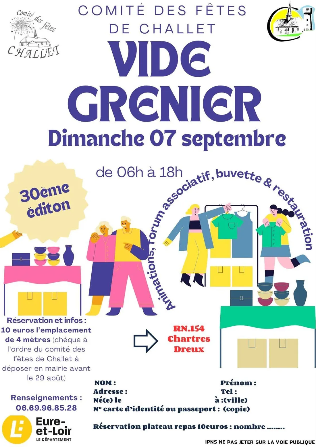 CHALLET - Vide-greniers du comité des fêtes