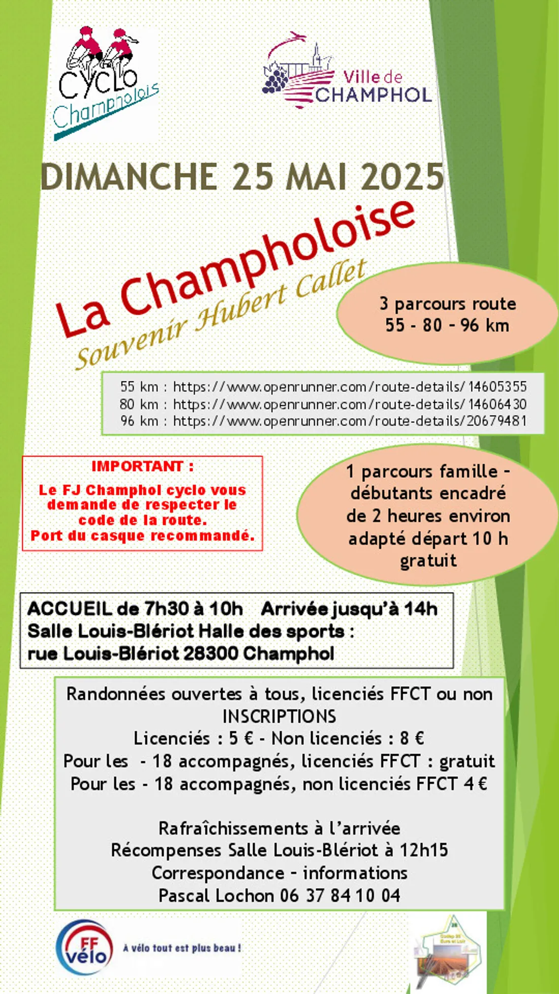 CHAMPHOL - Cylotourisme : La Champholoise