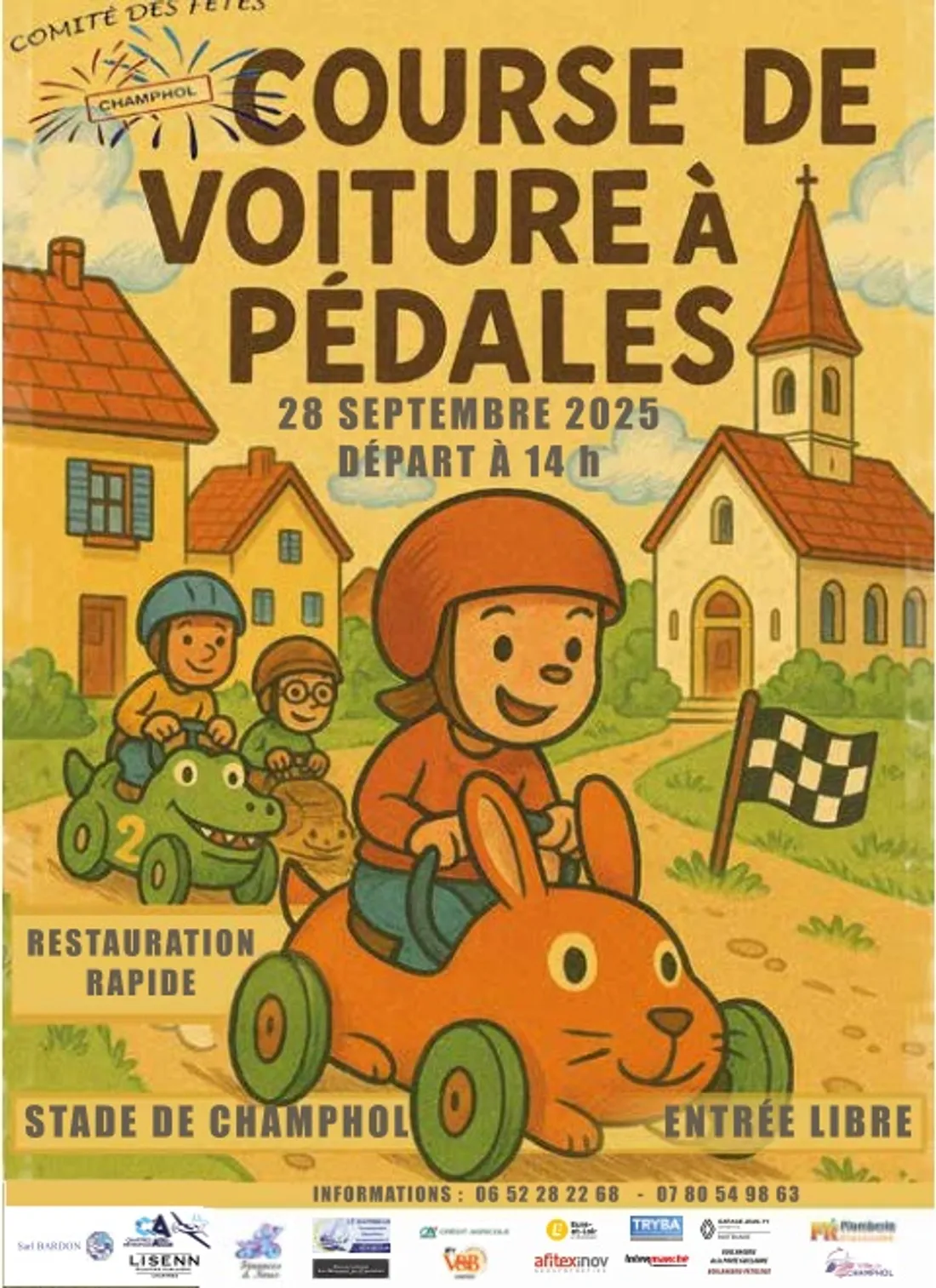 CHAMPHOL - Course de voiture à pédales