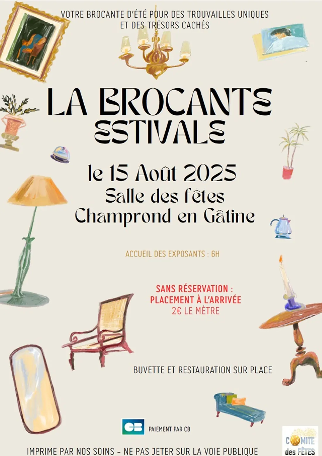 CHAMPROND-EN-GÂTINE - Brocante estivale