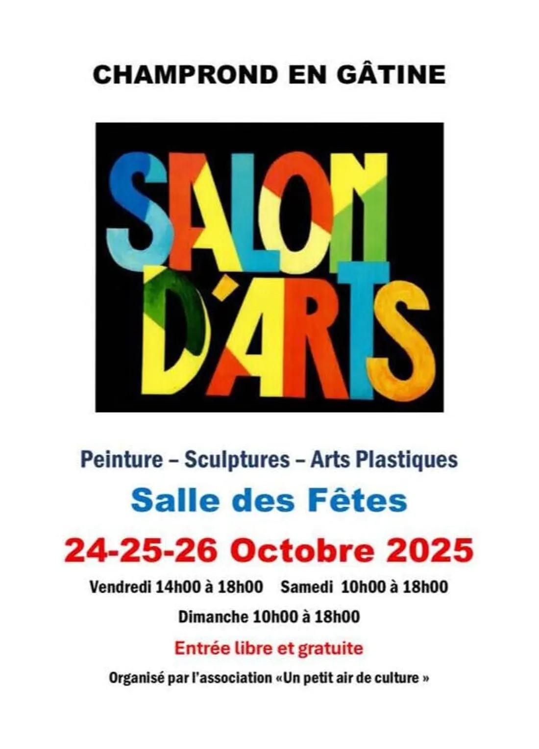 CHAMPROND EN GATINE - Salon d'arts