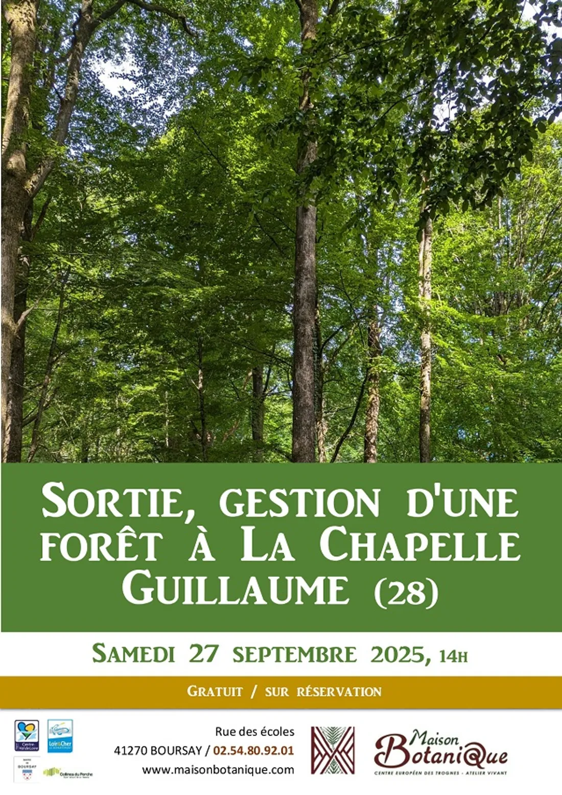 CHAPELLE-GUILLAUME - Sortie gestion d'une forêt