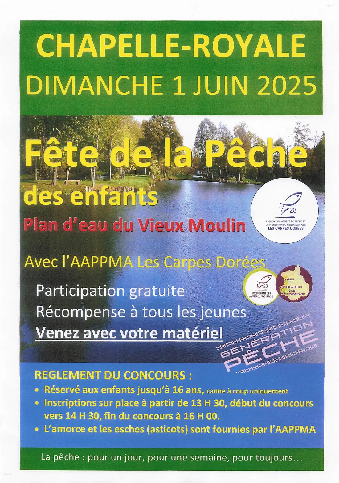 CHAPELLE-ROYALE - Fête de la pêche pour les enfants