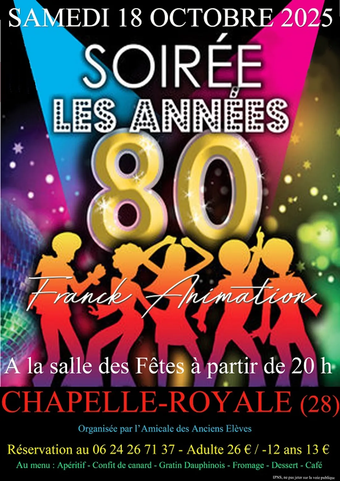 CHAPELLE-ROYALE - Soirée Les Années 80