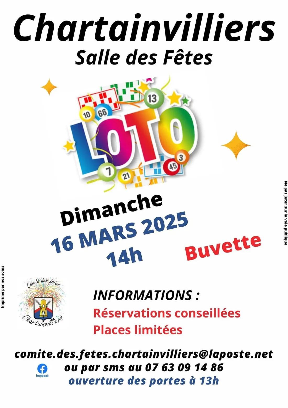 CHARTAINVILLIERS - Loto du comité des fêtes