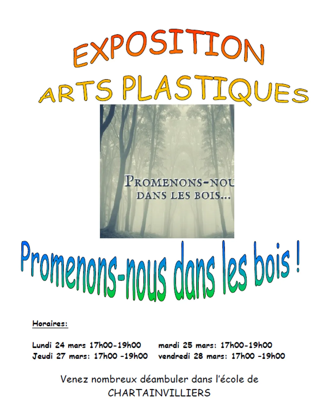 CHARTAINVILLIERS - Exposition Arts Plastiques