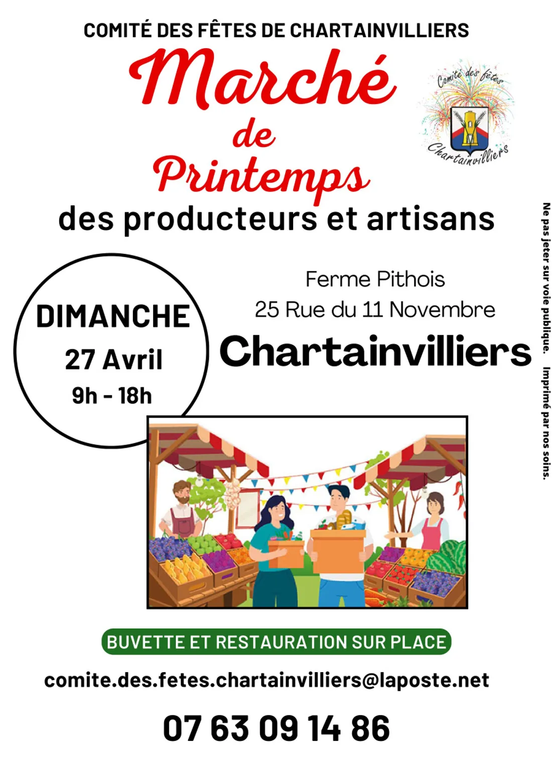 CHARTAINVILLIERS - Marché de printemps du comité des fêtes
