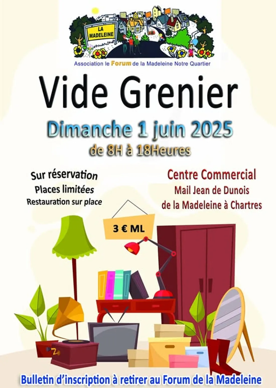 CHARTRES - Vide-greniers de la Madeleine