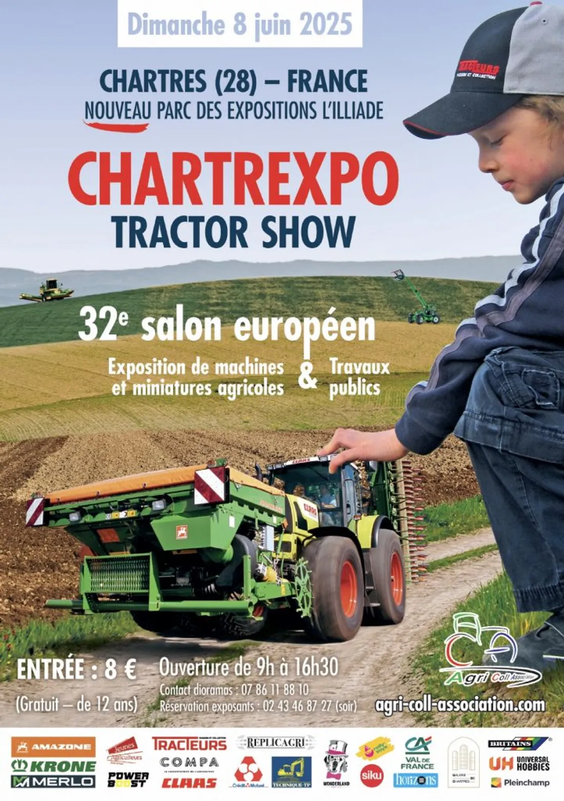 CHARTRES - Tractor Show, 32e salon européen de la miniatures agricoles et travaux publics.