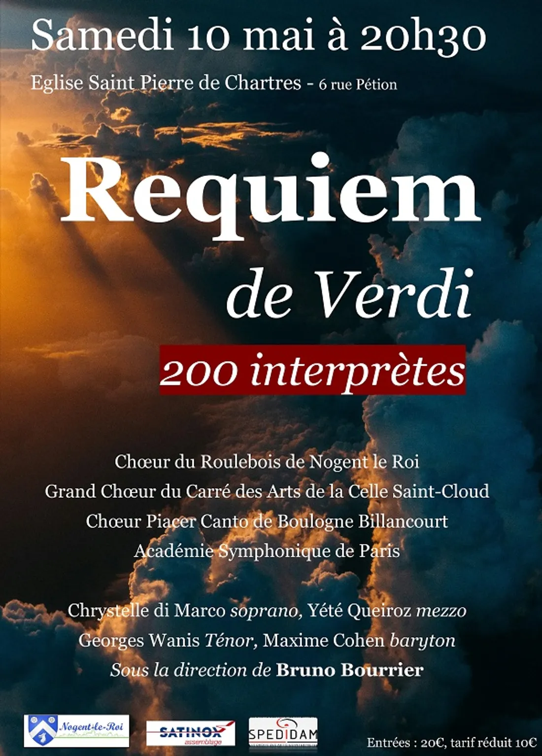 CHARTRES - Concert : Requiem de Verdi