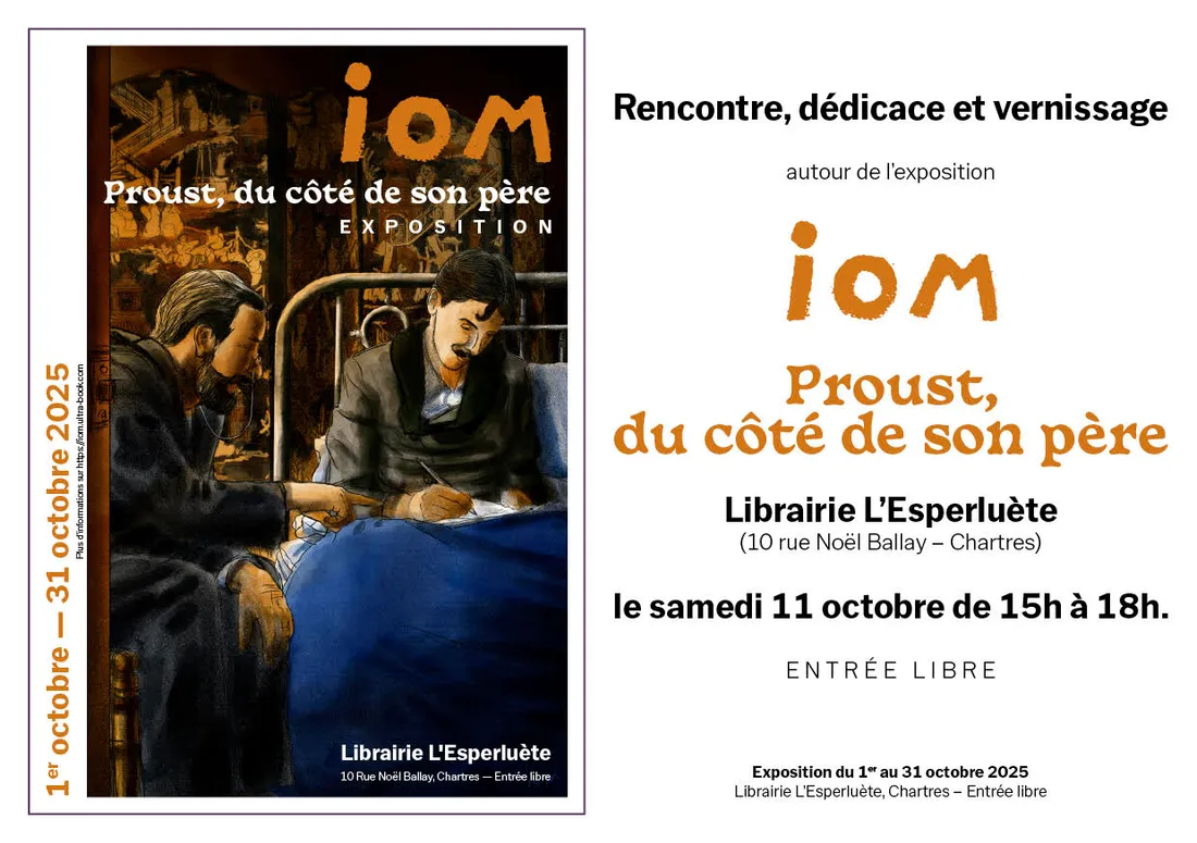 CHARTRES - Rencontre, dédicace et vernissage : IOM