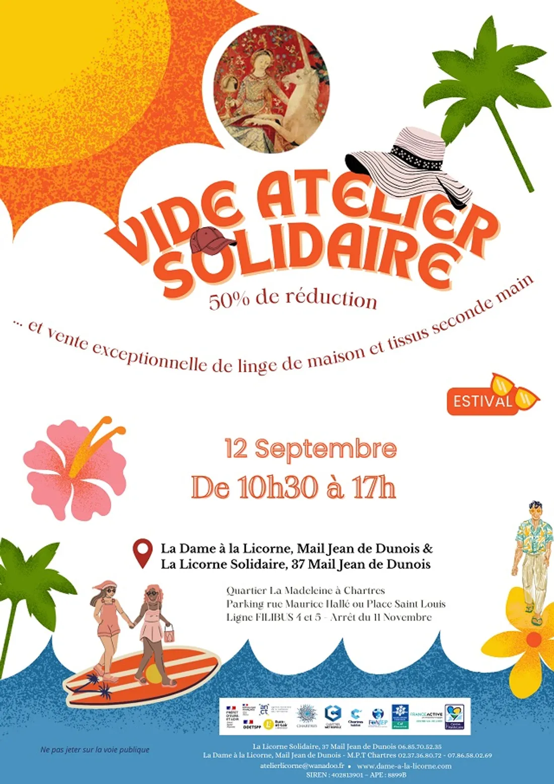 CHARTRES - Vide atelier solidaire de la Dame à la Licorne