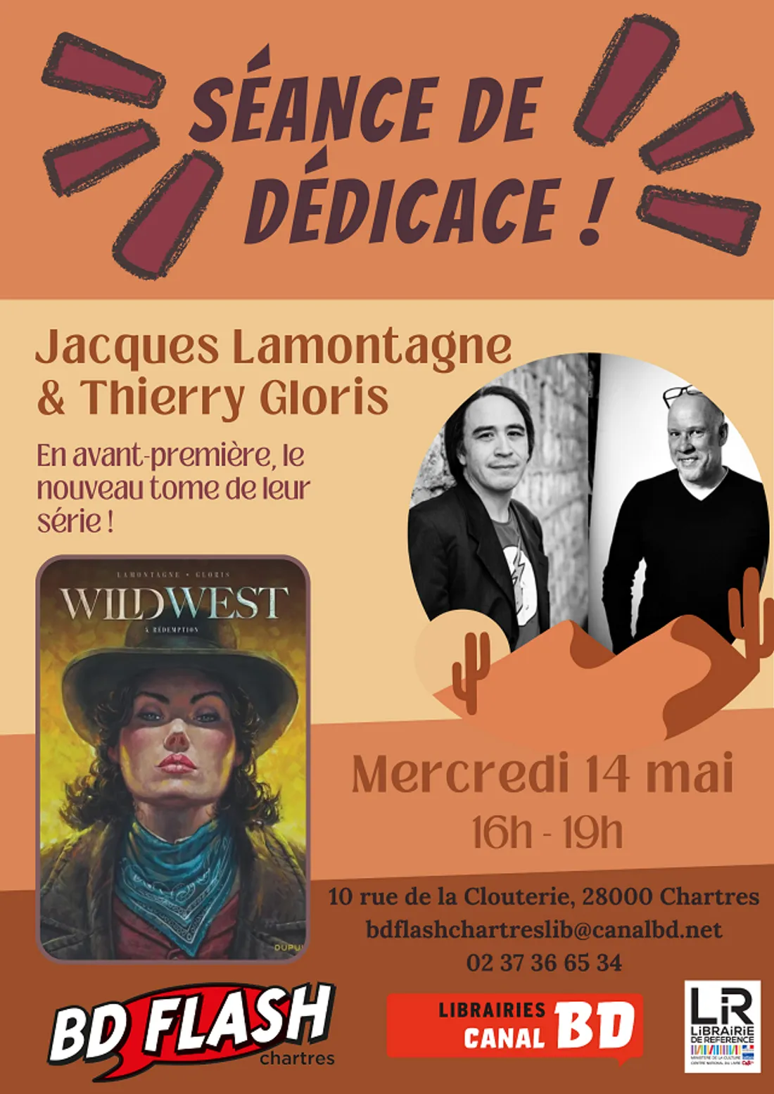 CHARTRES - Dédicaces : Jacques Lamontagne & Thierry Gloris