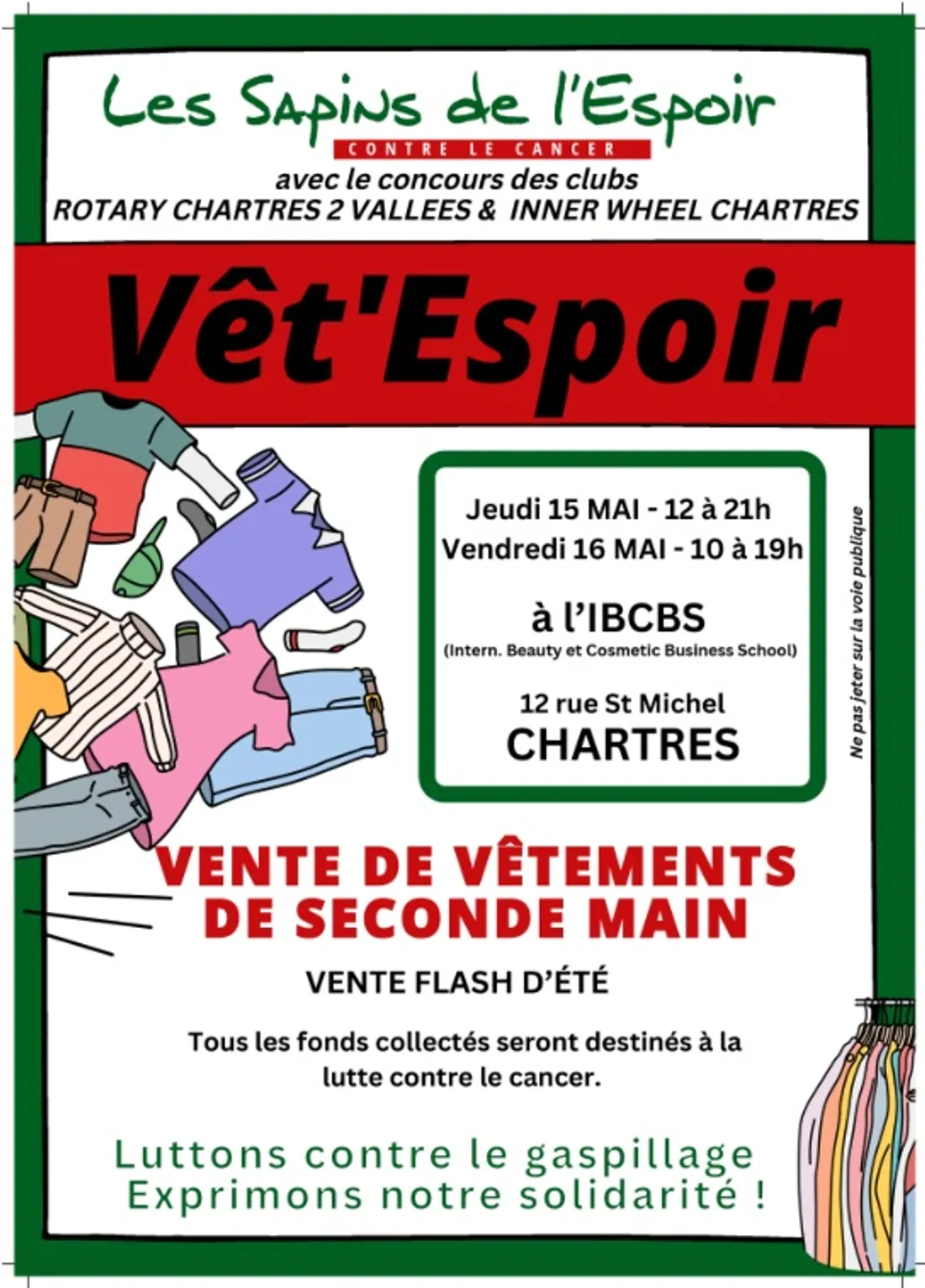 CHARTRES - Les Sapins de l'Espoir : Vêt'Espoir