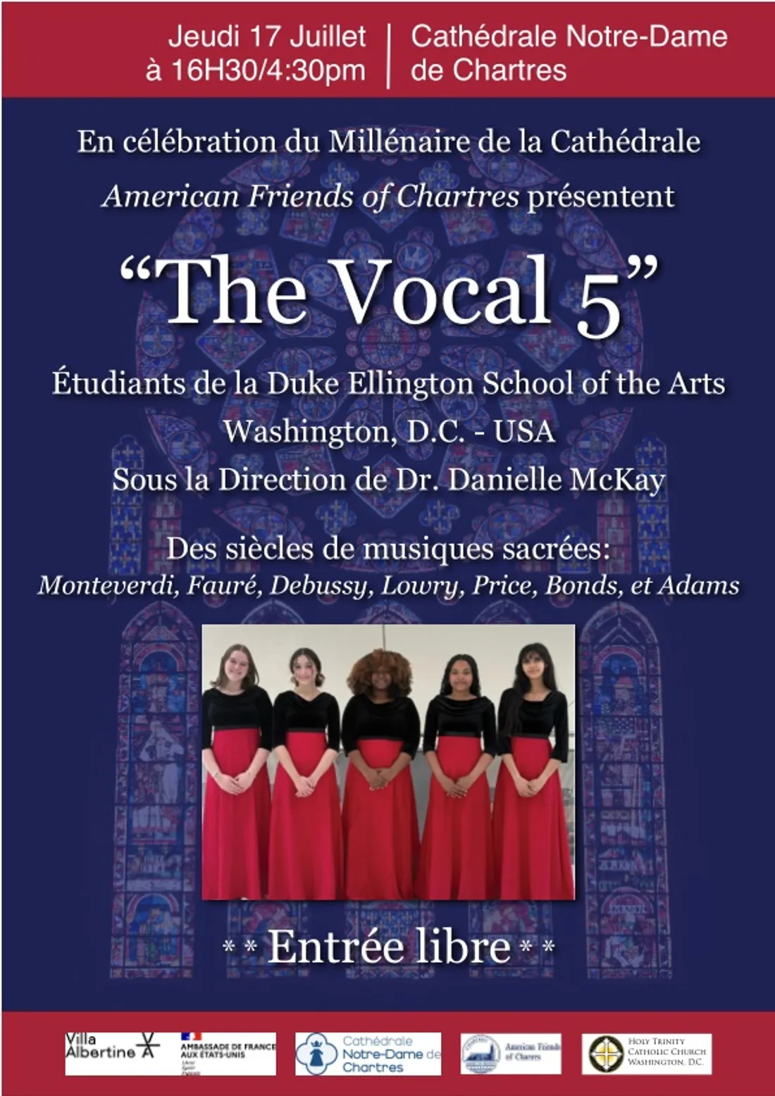 CHARTRES -Concert : The Vocal Five