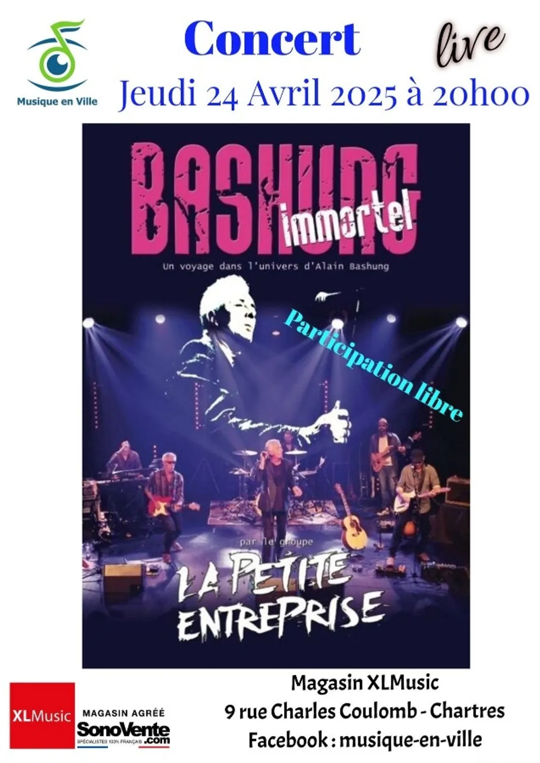 CHARTRES - Concert : Tribute spécial Alain Bashung