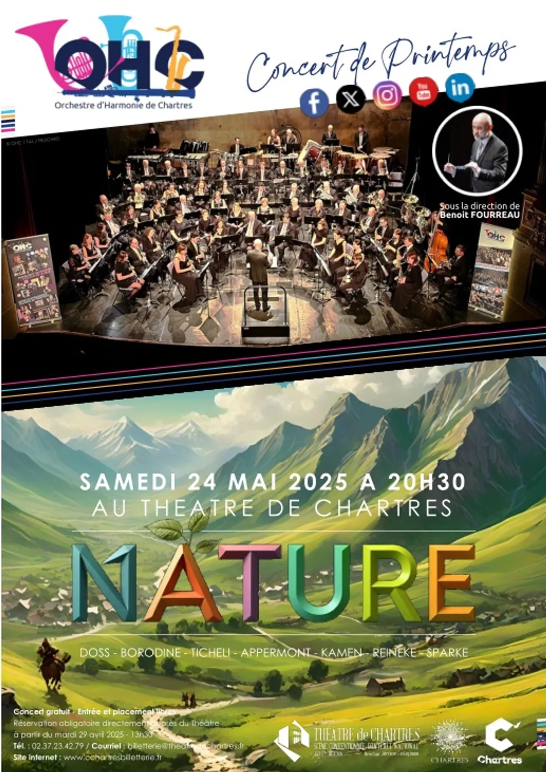 CHARTRES - Concert de l'Orchestre d’harmonie de Chartres