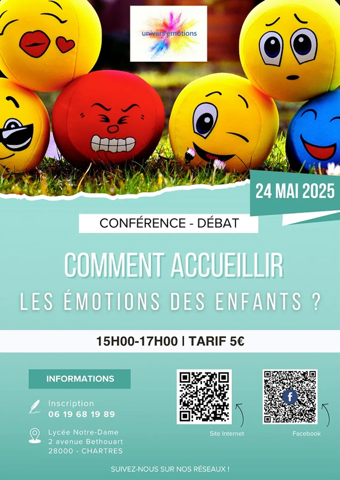 CHARTRES - Conférence : Comment accueillir les émotions des enfants ?