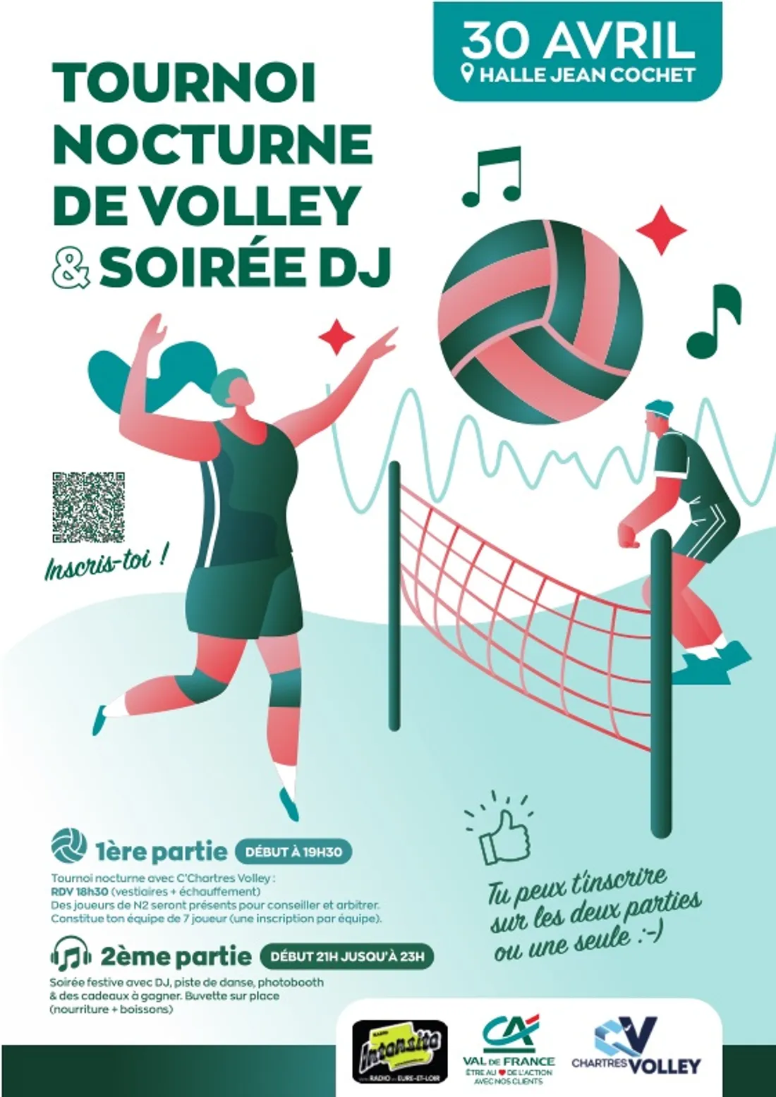 CHARTRES - Tournoi nocturne de volley et soirée DJ