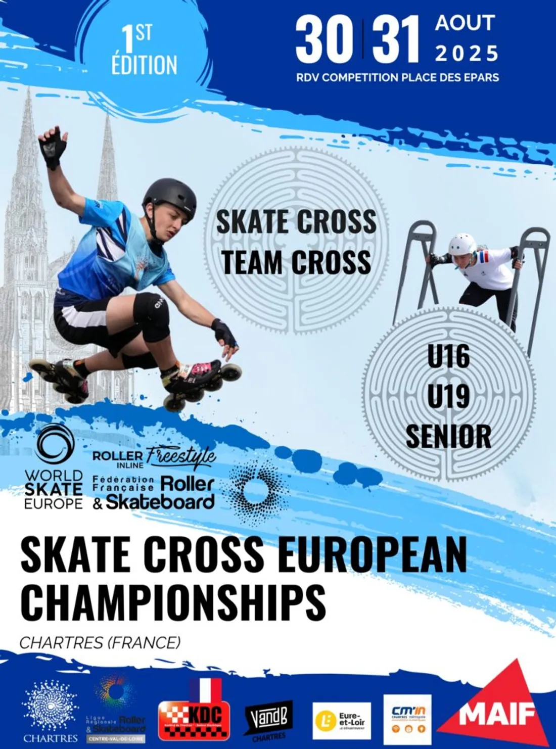 CHARTRES - Championnats d’Europe de skate cross