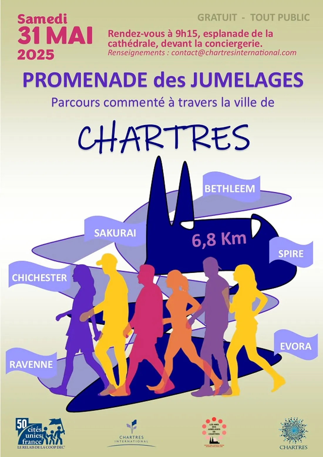 CHARTRES - Promenade des jumelages à Chartres