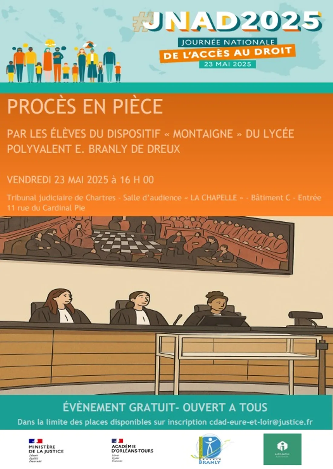 CHARTRES – Théâtre : Procès en pièce