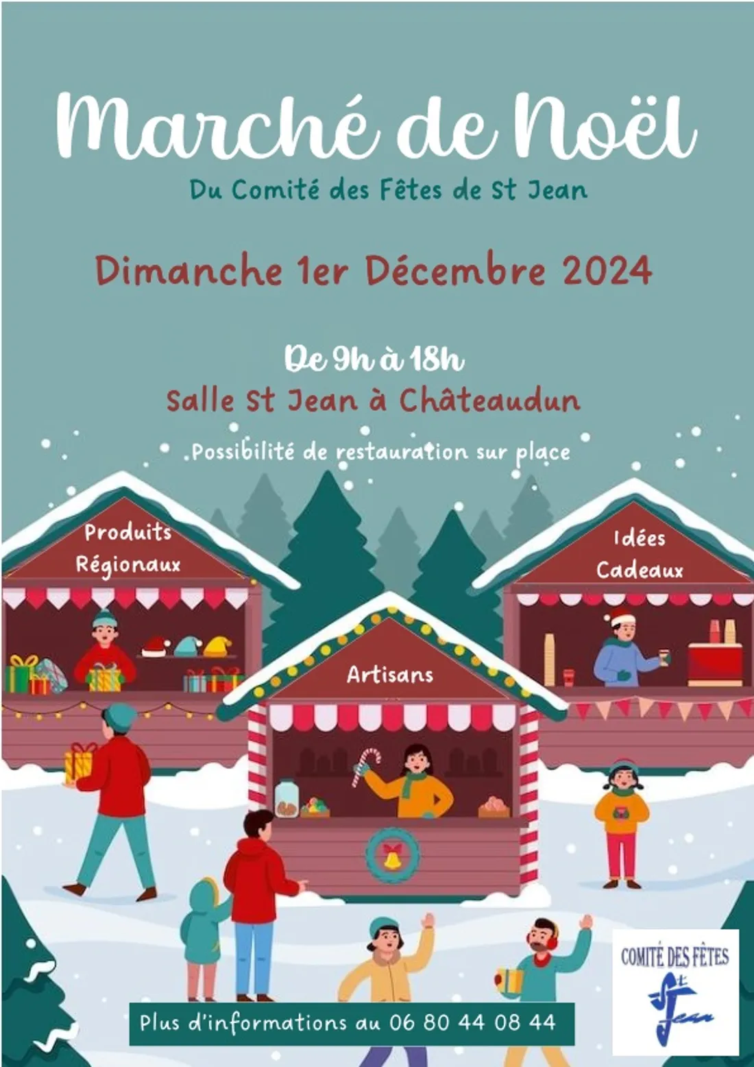 CHÂTEAUDUN - Marché de Noël du comité des fêtes de Saint-Jean