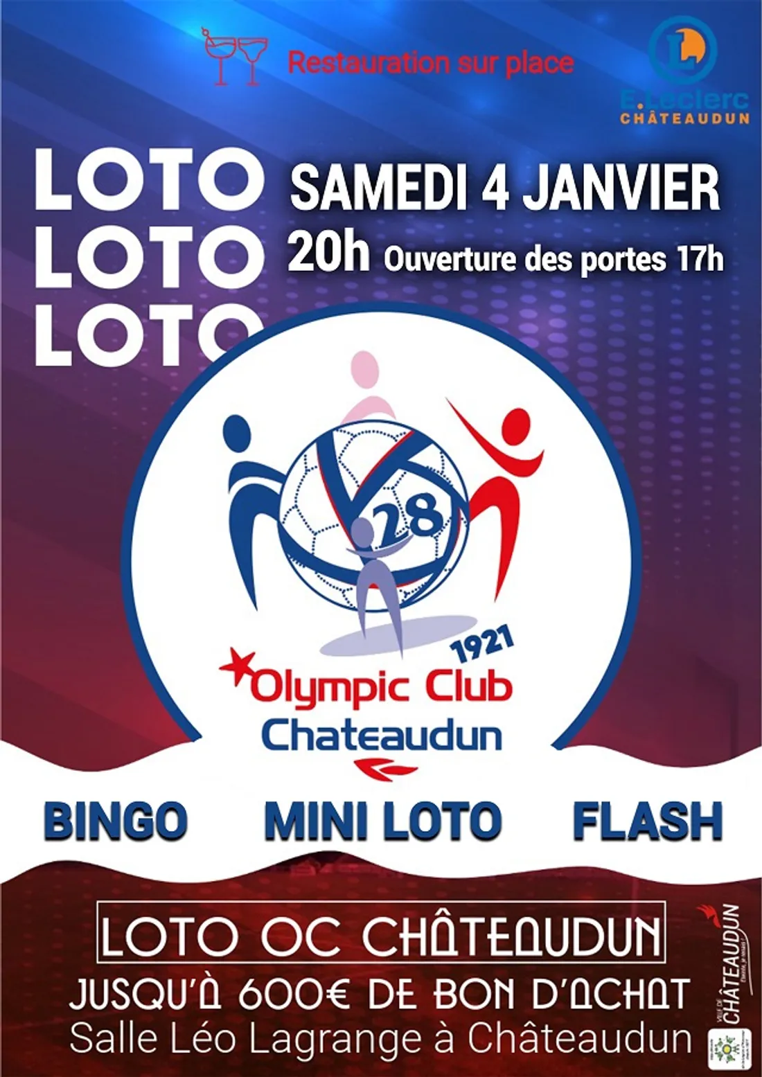 CHÂTEAUDUN - Loto de l'OCC Football