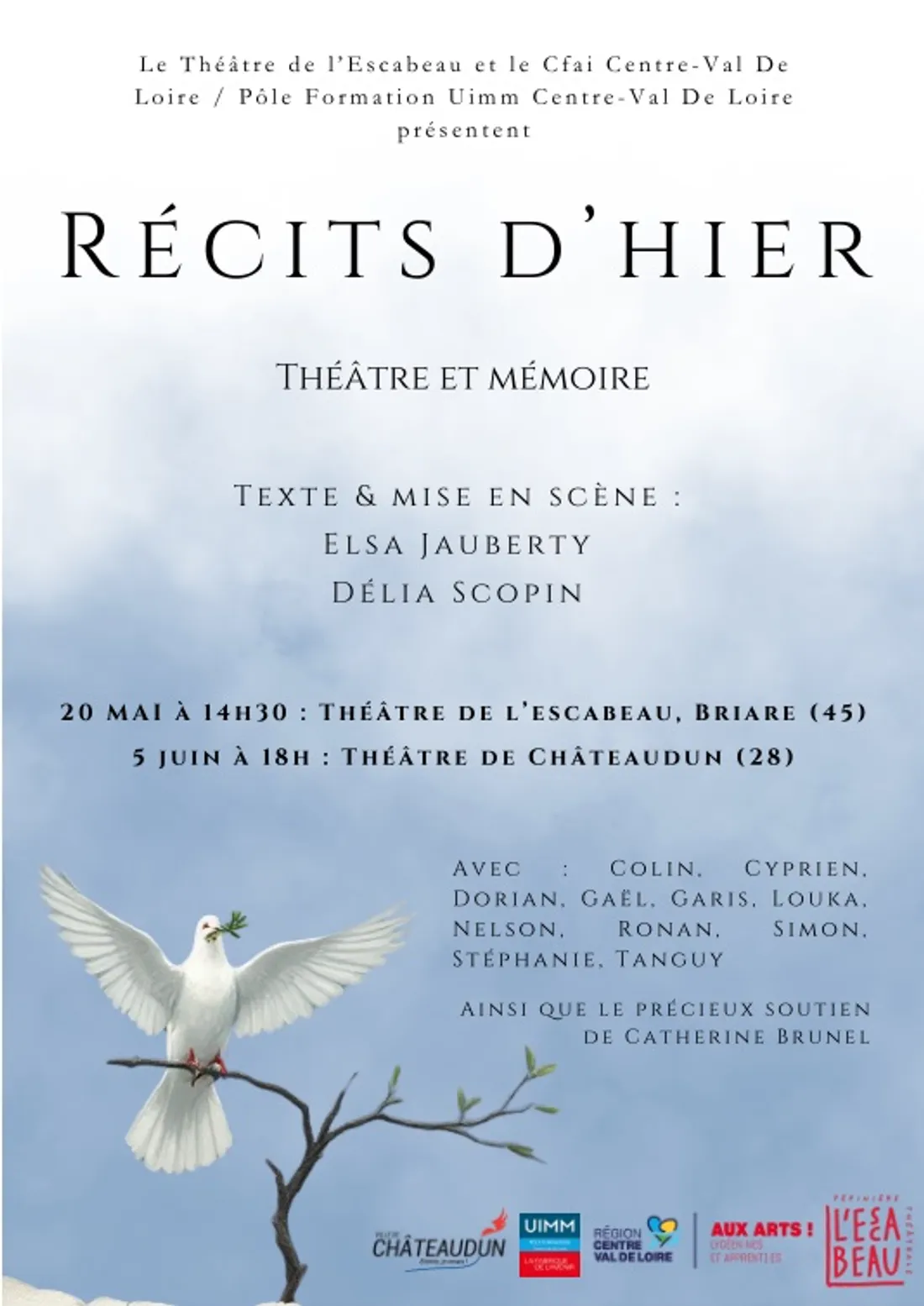 CHÂTEAUDUN - Spectacle : Récits d'hier