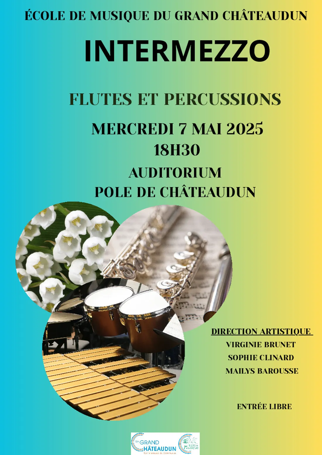 CHÂTEAUDUN - Intermezzo, flutes et percussions