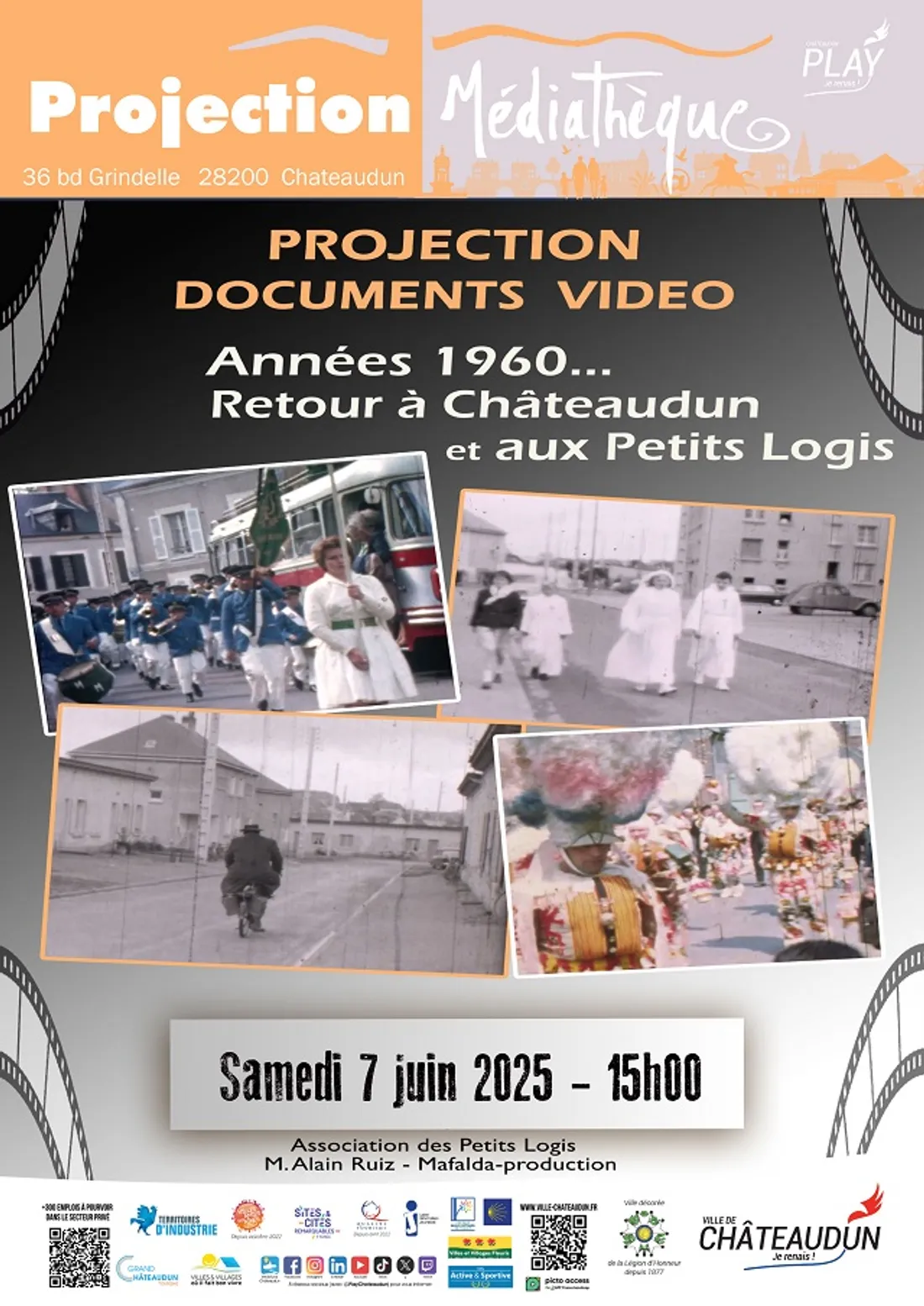 CHÂTEAUDUN - Films amateurs Châteaudun années 1960