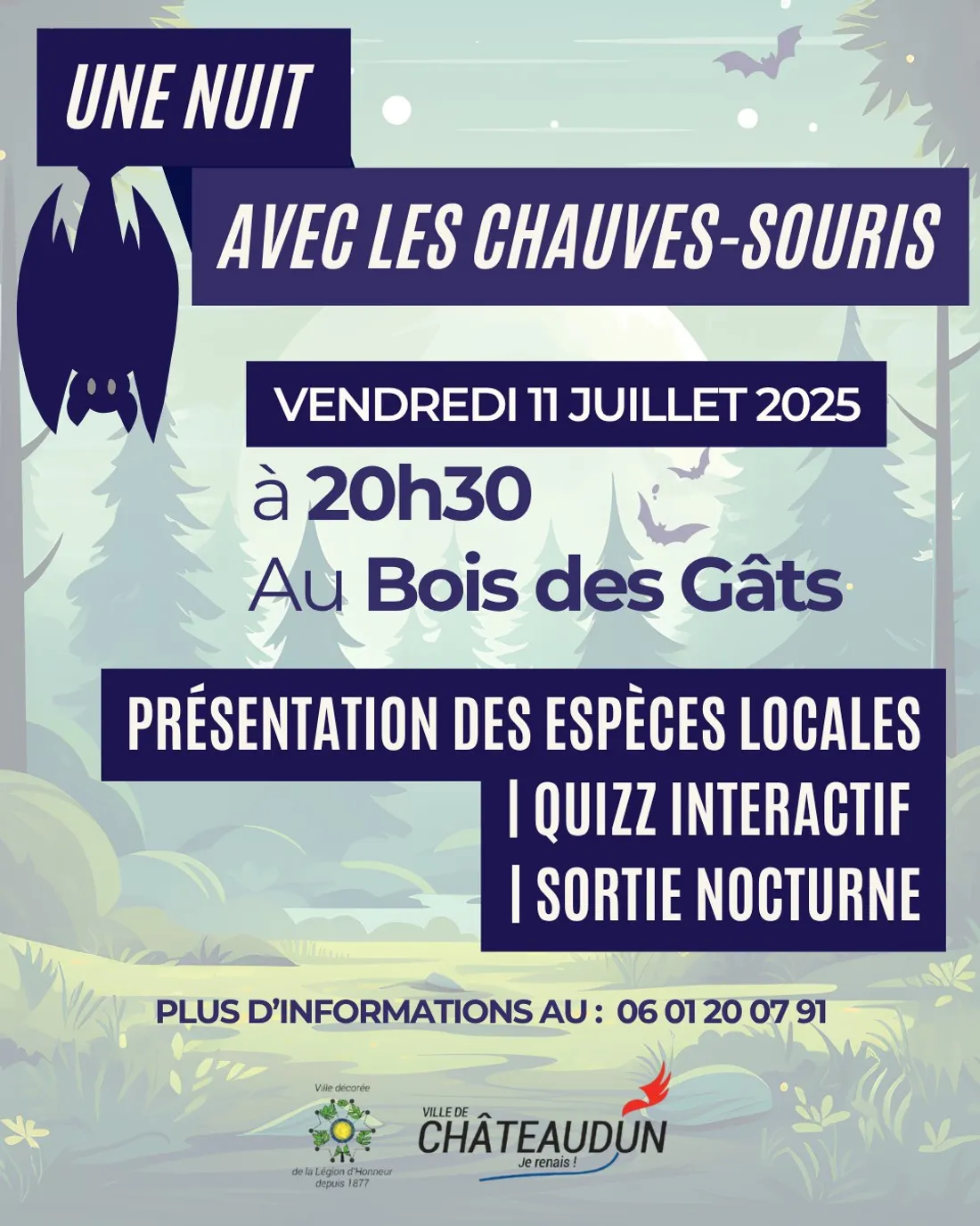 CHÂTEAUDUN - Une nuit avec les chauves-souris
