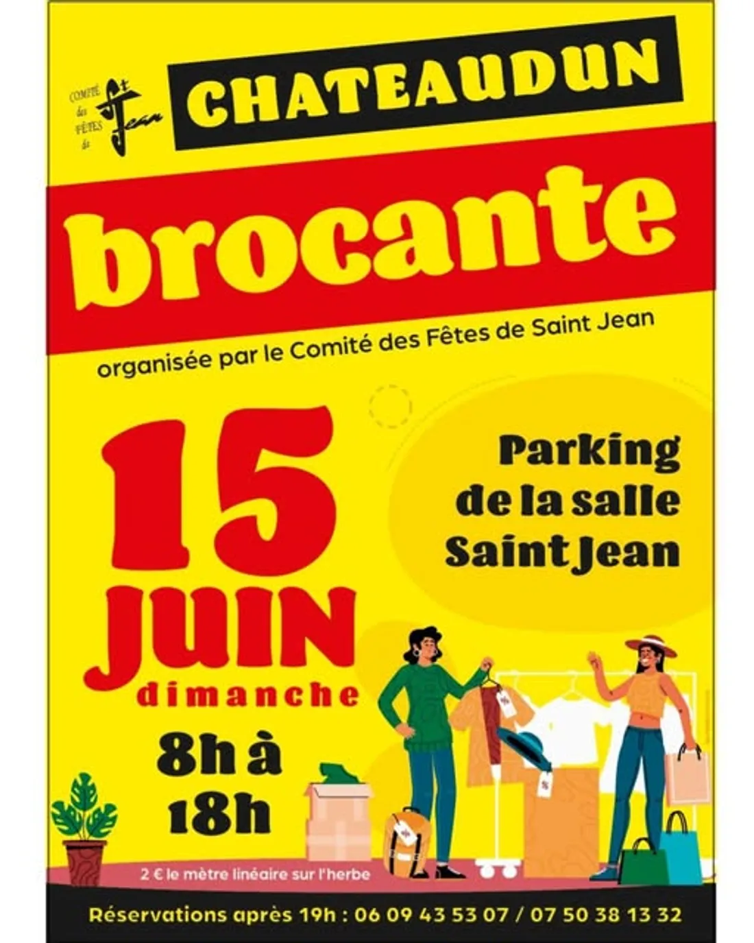 CHÂTEAUDUN - Brocante du comité des fêtes de Saint-Jean