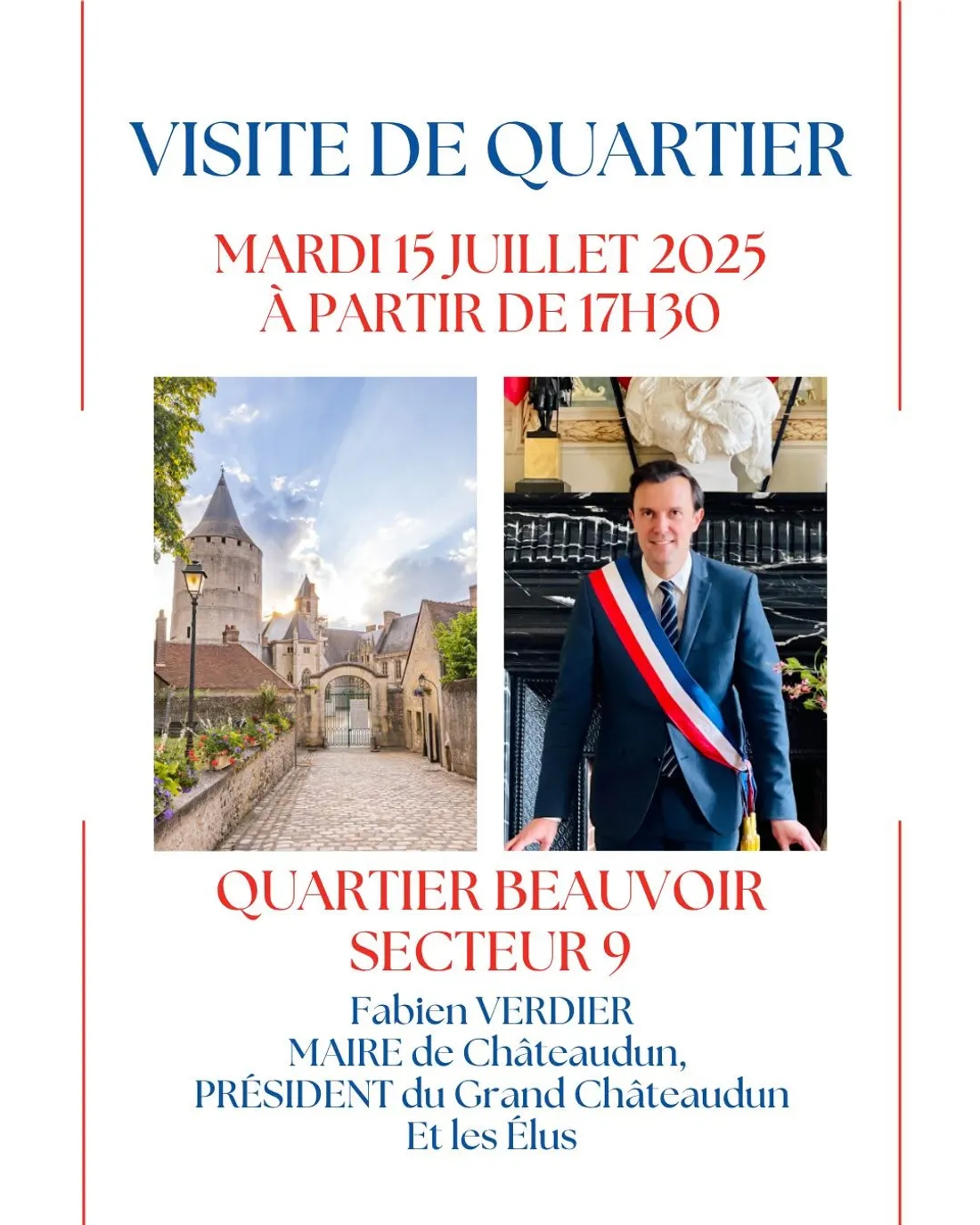 CHÂTEAUDUN - Visite de quartier du maire et des élus