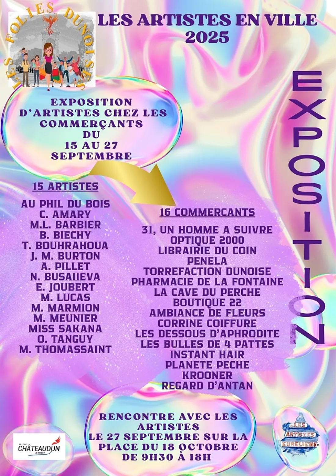 CHÂTEAUDUN - Exposition : Les artistes en ville
