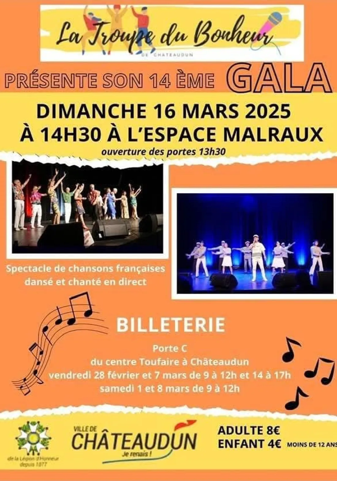 CHÂTEAUDUN – Gala de la Troupe du Bonheur