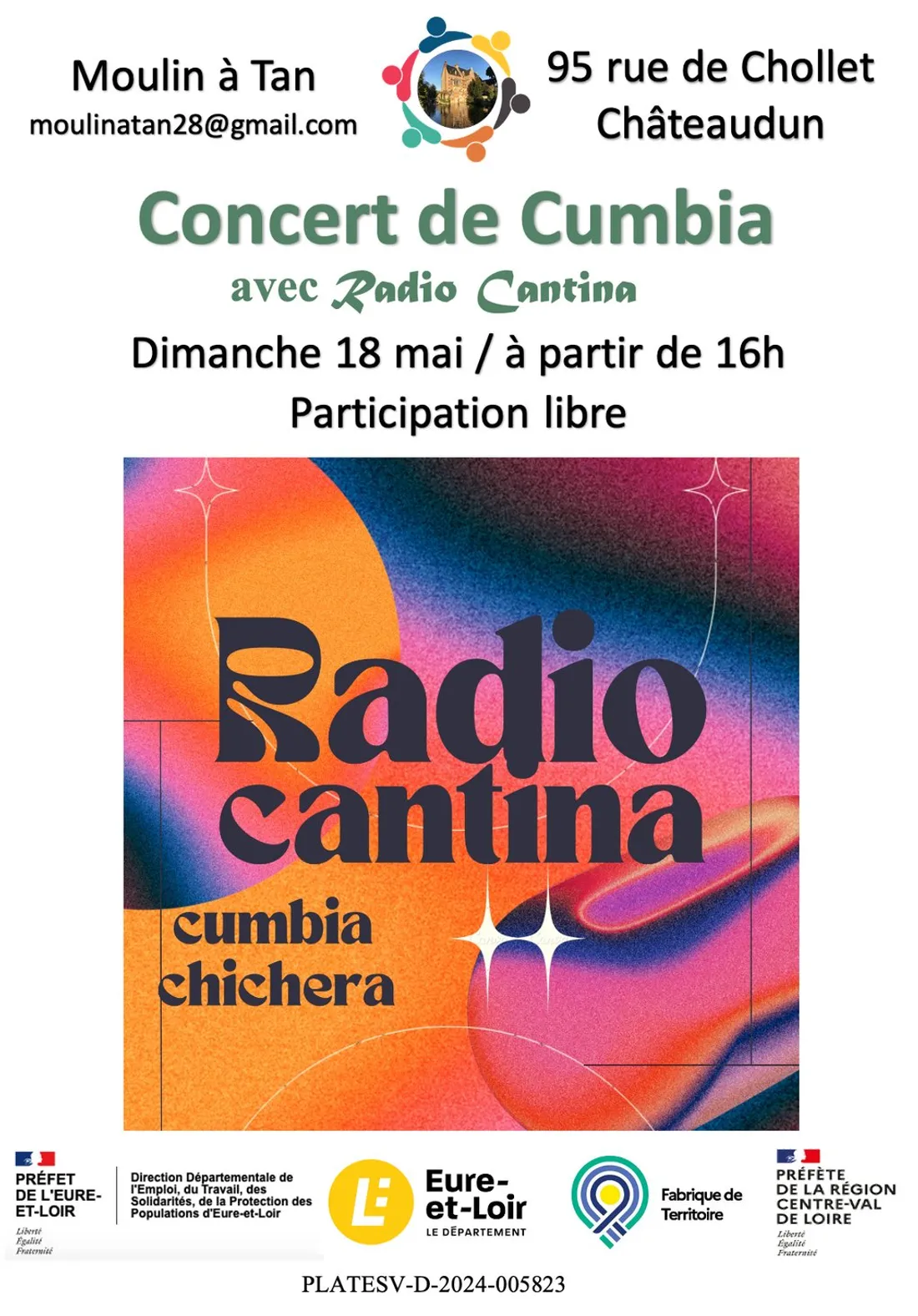 CHÂTEAUDUN - Concert de Cumbia au Moulin à Tan