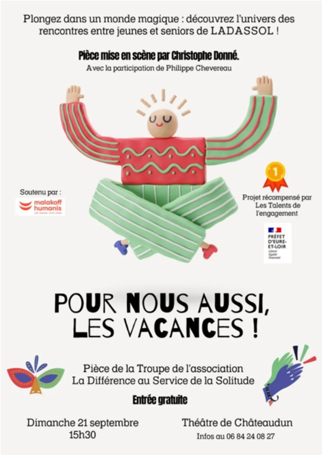 CHÂTEAUDUN - Théâtre : Pour nous aussi, les vacances