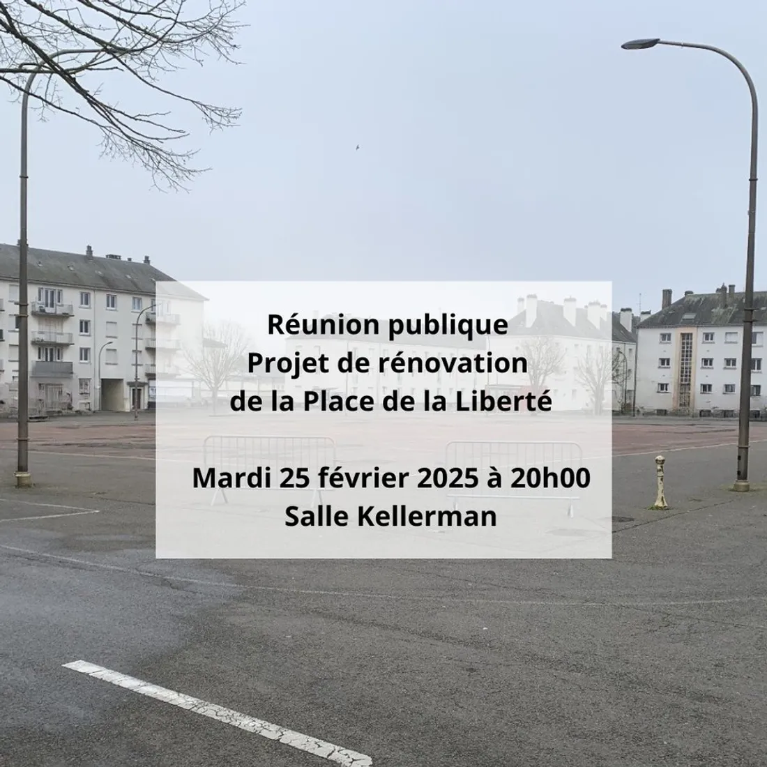 CHÂTEAUDUN - Réunion publique : projet de rénovation de la Place de la Liberté