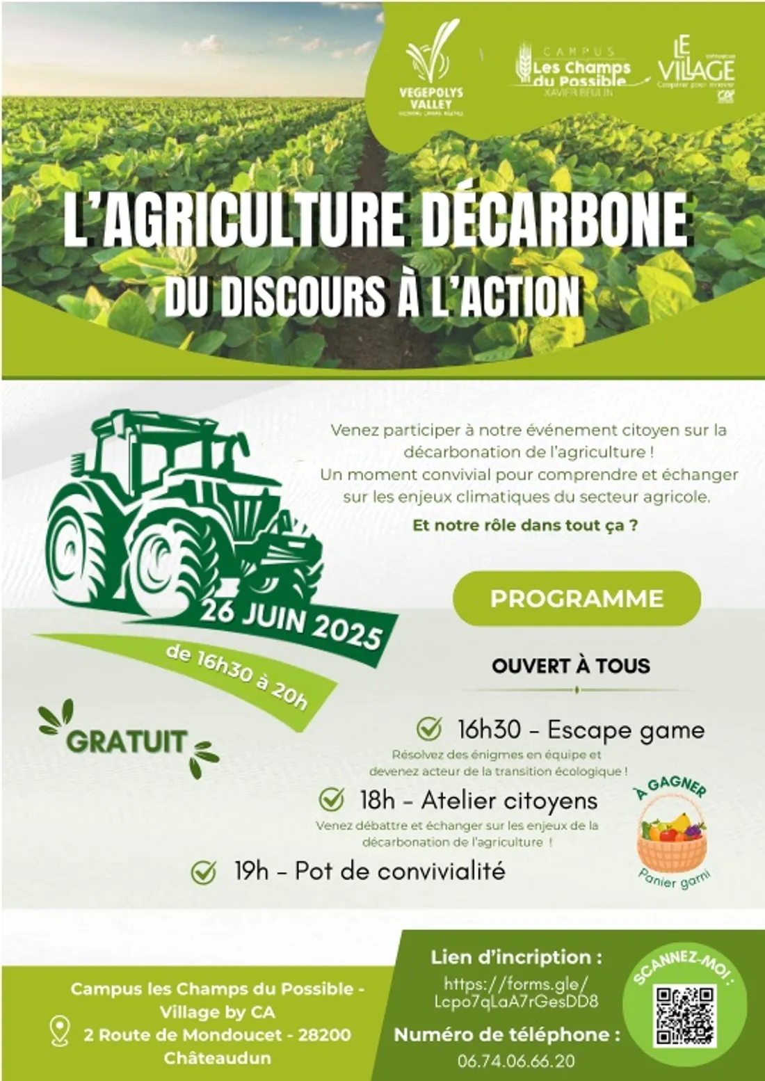 CHÂTEAUDUN - L'Agriculture décarbone : du discours à l'action