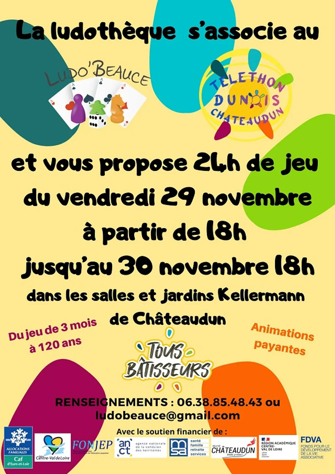 CHÂTEAUDUN - 24 heures de jeu pour le Téléthon