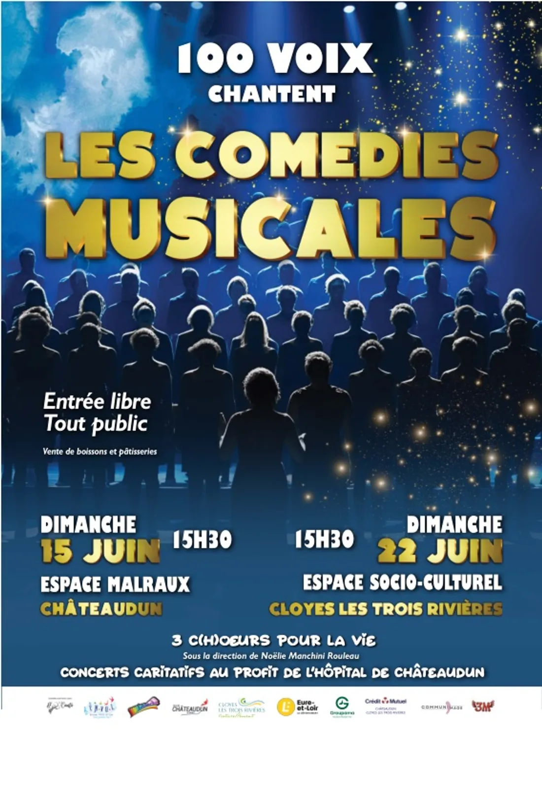 CHÂTEAUDUN - 100 Voix chantent les comédies musicales