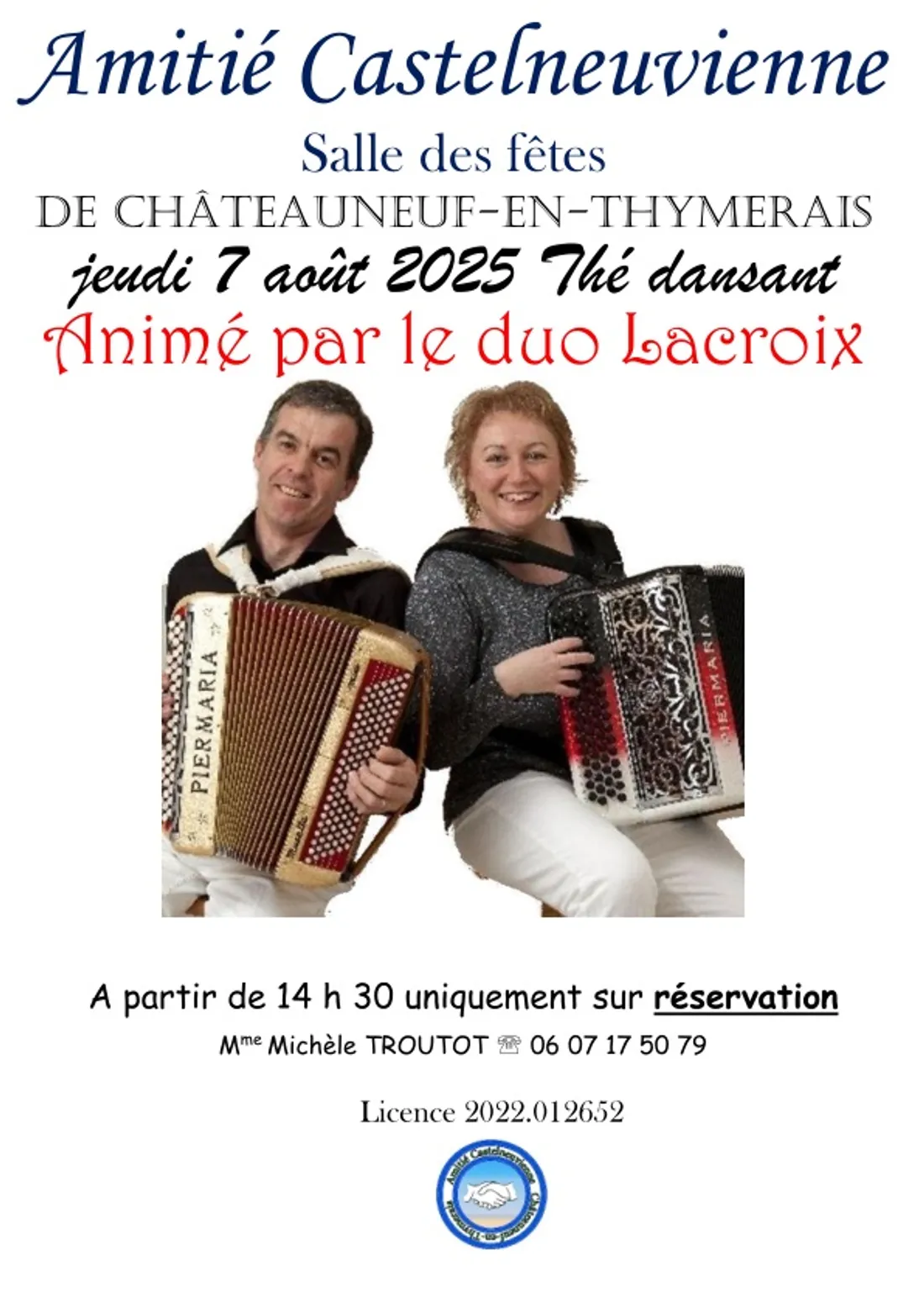 CHÂTEAUNEUF-EN-THYMERAIS - Thé dansant avec le Duo Lacroix