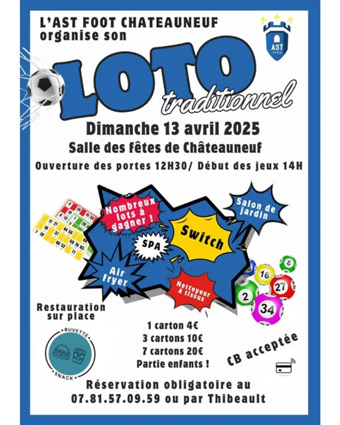 CHÂTEAUNEUF-EN-THYMERAIS - Loto de l'AST Foot